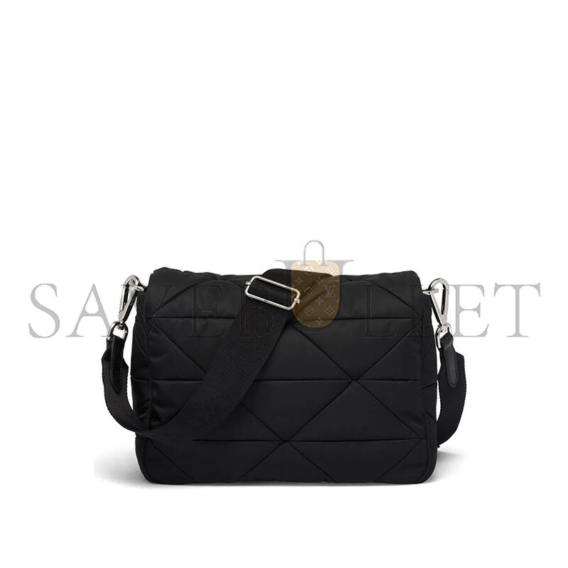 Pra*a re-nylon stuffed shoulder bag 1bd290 (24*17.5*8.5cm)